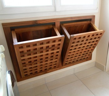 Bac à linge basculant en bois - Meuble à linge - Meubles de salle de bain -  Matahati - Créateur de mobilier durable